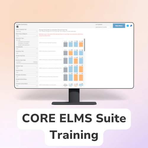 CORE ELMS Suite Training